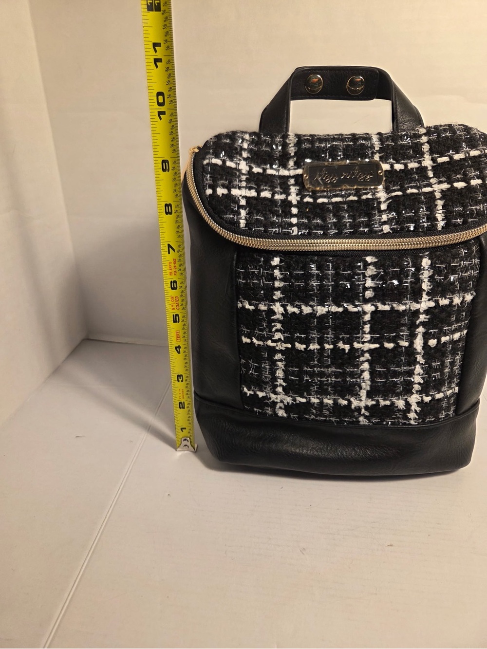 Itzy Ritzy Chill Like A Boss Bottle Bag The Kelly Black Tweed Diaper Accessory - Picture 9 of 10
